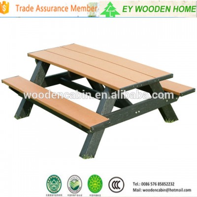 outside waterproof wooden picnic table