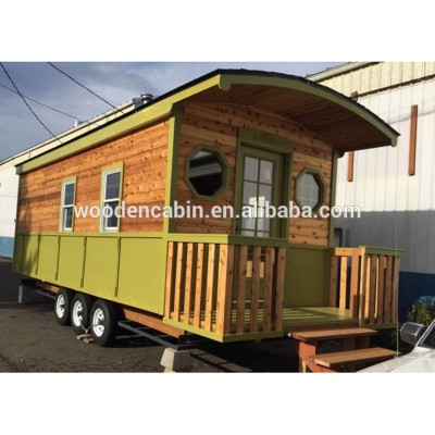 Different design prefabricated trailer house for sale